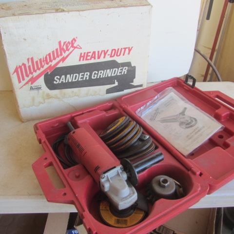 lot 201 image: Milwaukee Sander  Grinder