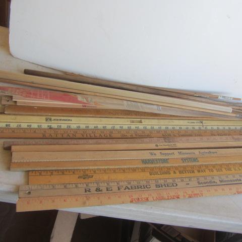 lot 210 image: Yardsticks, Walking Sticks, Dowels