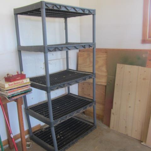 lot 243 image: Plastic Shelving