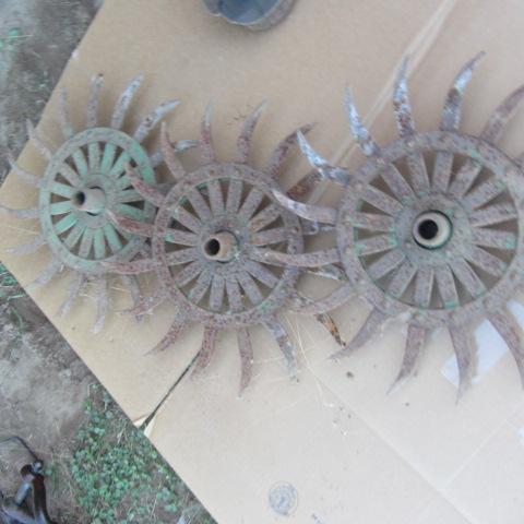 lot 263 image: Spiked Cultivator Wheels