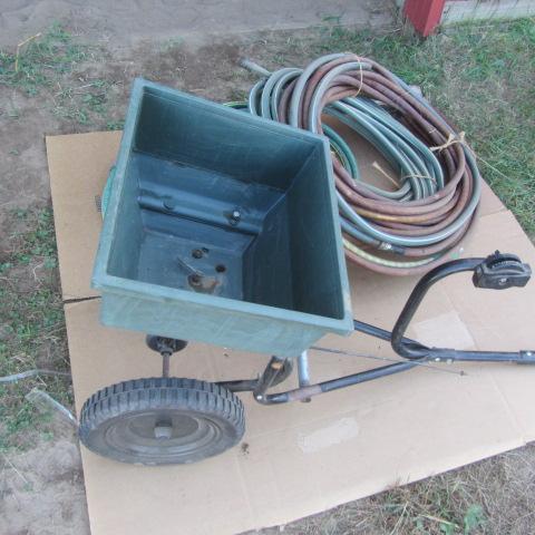 lot 275 image: Fertilizer Spreader, Hose & Sprayer