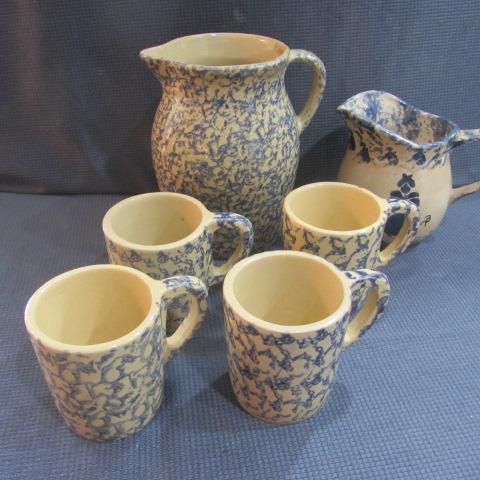lot 298 image: RRP Sponge Pitchers, Large Mugs