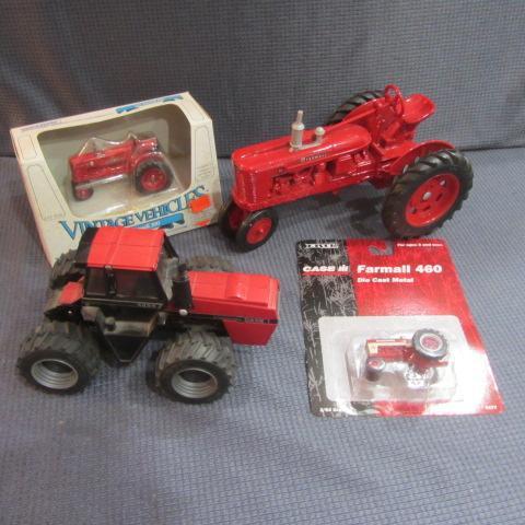lot 330 image: Farmall H, 460 & 300, Case 4894 Toy Tractors