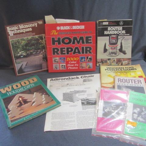lot 340 image: Repair, Masonry, Router & Pattern Books