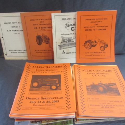 lot 341 image: Farm Manuals, AC Collectors Magazines