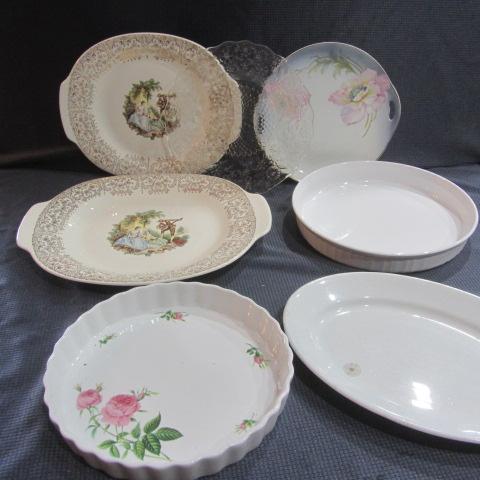 lot 387 image: Flan Pans, Fancy Glass & German