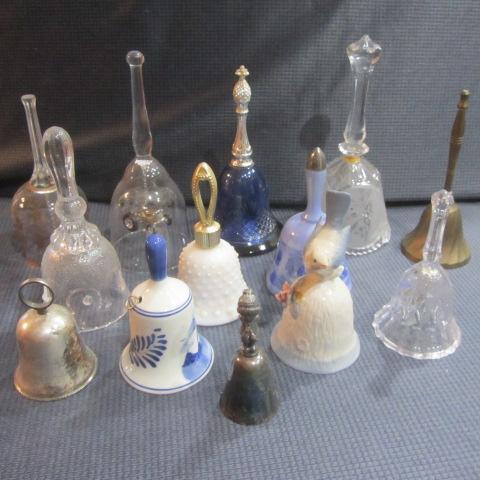 lot 403 image: Crystal, Ceramic & Metal Bells