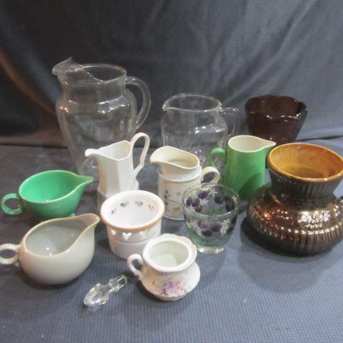 lot 427 image: Red Wing & Glass Pitchers