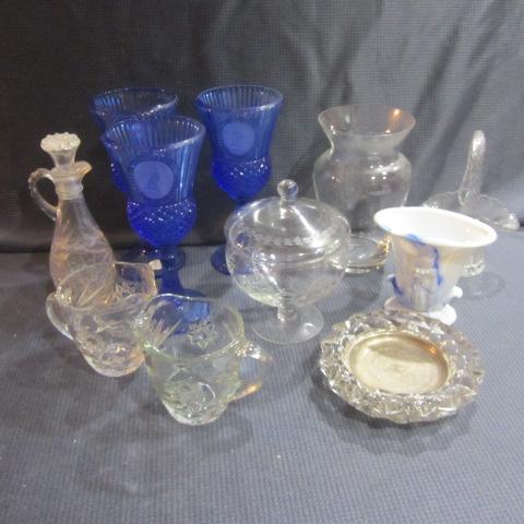 lot 431 image: Fostoria Stems, Cream & Sugar