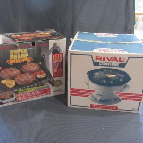 lot 486 image: Crock Pot, Grilling Machine