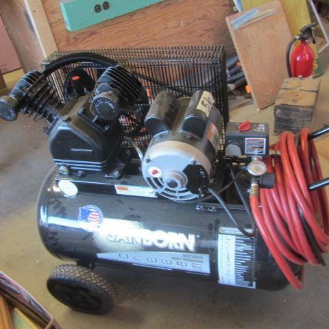 lot 56 image: Sanborn 20 Gallon Air Compressor