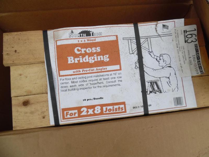 Floor Joist Cross Supports