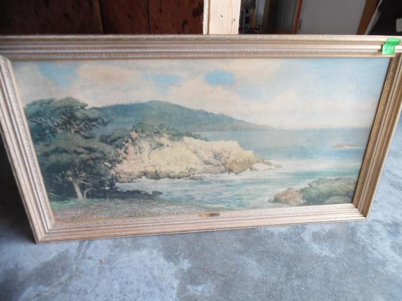 Framed painting