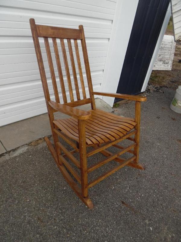 Wooden rocking chair
