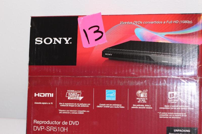lot 13 image: Sony DVP-SR510H HDMI DVD Player