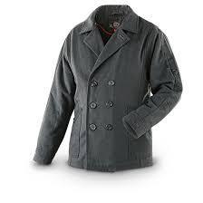 lot 10 image: Sportier Mens Pea Coat, Wool Blend