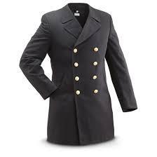 lot 13 image: German Military Surplus Naval Officers Wool Coat