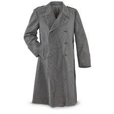 lot 28 image: Used Swiss Military Surplus Wool Overcoat