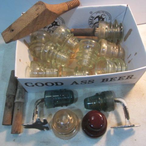 lot 148 image: Glass & Crockery Insulators