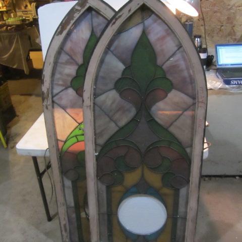 lot 153 image: Stain Glass Windows