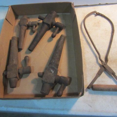 lot 176 image: Barrel Spigots & Ice Tongs