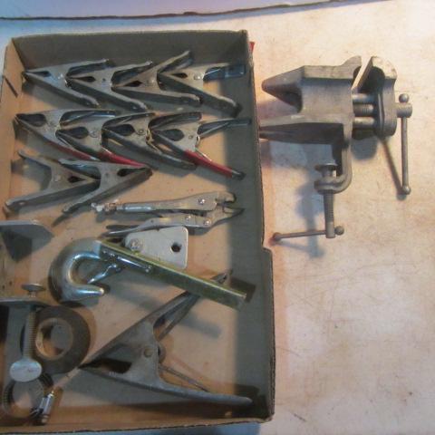 lot 178 image: Vise, Vise Grips, Tools