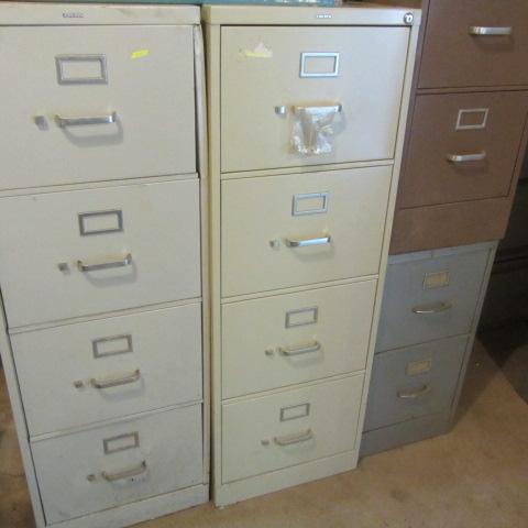 lot 200 image: Metal File Cabinets