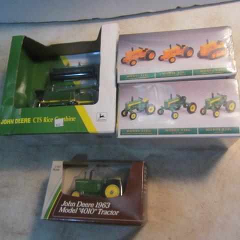 lot 202 image: John Deere Rice Combine & Tractors