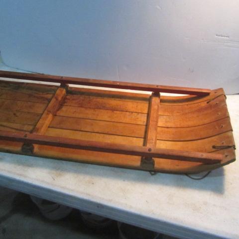lot 208 image: Antique Wooden Sled