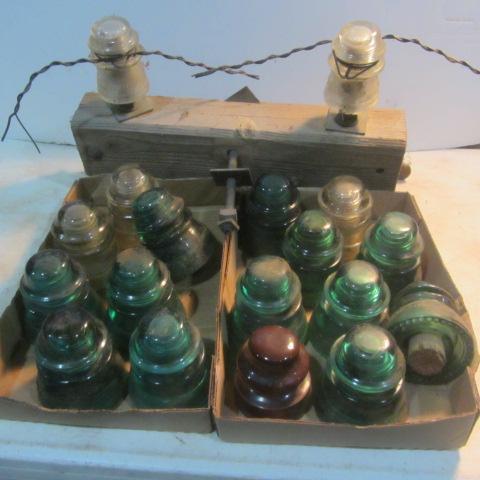 lot 235 image: Glass & Pottery Insulators