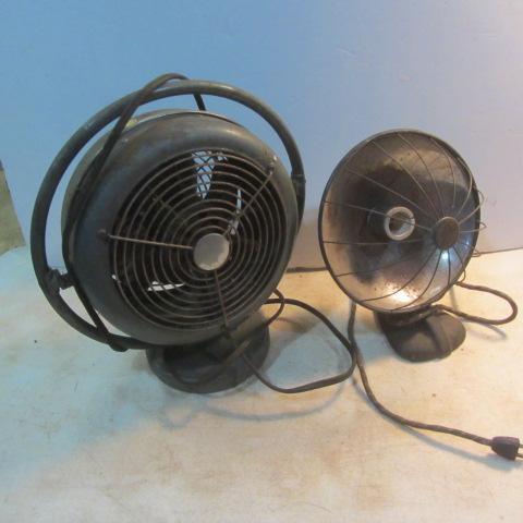 lot 252 image: Vintage Fan & Heater
