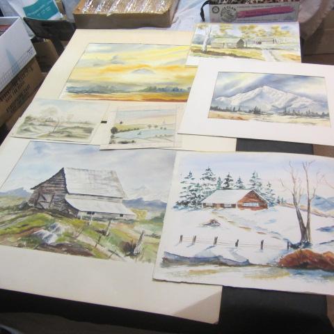 lot 308 image: Original Water Colors