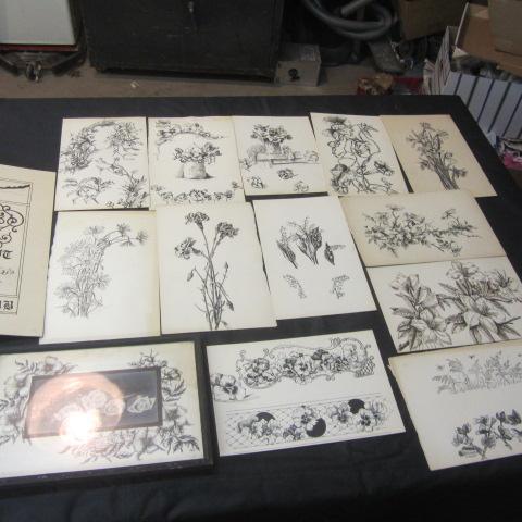 lot 309 image: Original Pen & Ink Sketches