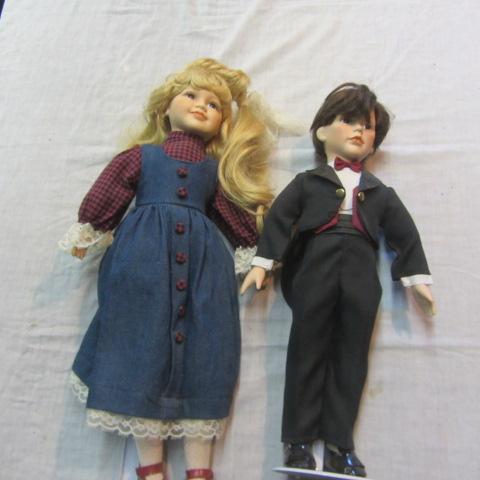 lot 314 image: Two Porcelain Dolls