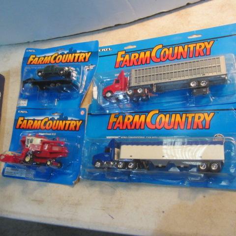 lot 85 image: Semi Trucks, Combine, Dually Pickup Toys