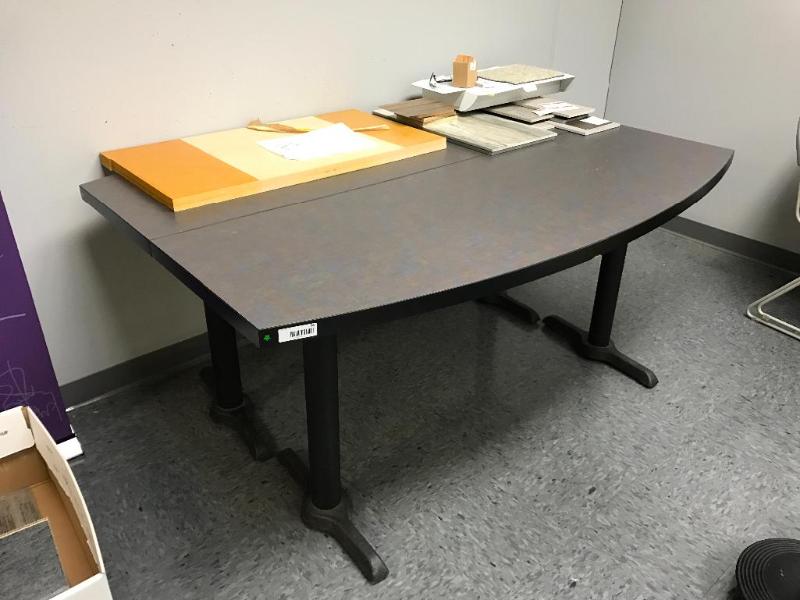 lot 104 image: (2) Matching tables 66-12" Long x 30&qu...