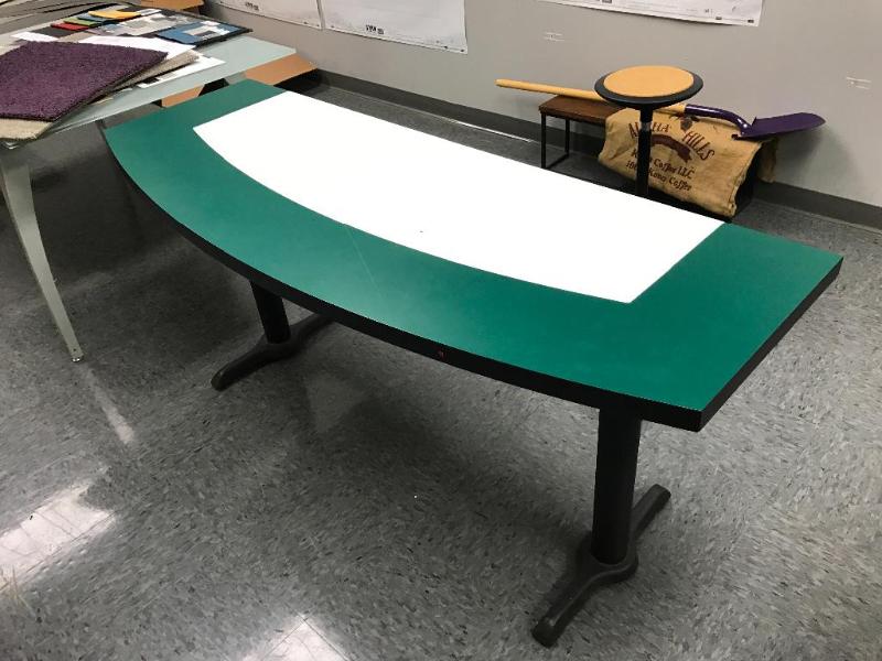 lot 105 image: (2) Matching tables 66-12" Long x 30&qu...