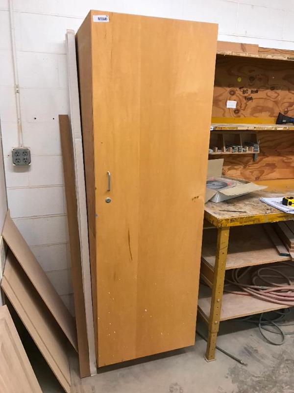 lot 128 image: Wood Storage Locker 24" x 24&quotx &nbs...