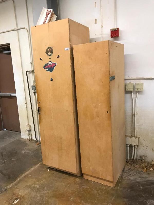 lot 130 image: (2) storage lockers 18" x 24" x 72&...