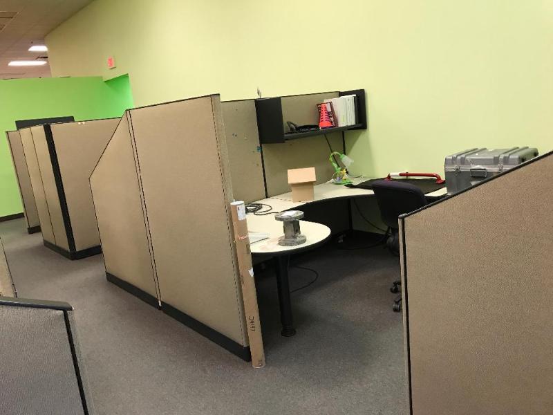 lot 15 image: (3) Hayworth Office Cubicles 24 x 8 Consist...