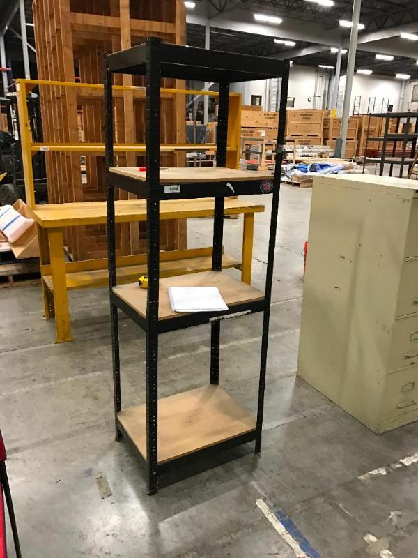 lot 159 image: Light duty modular shelf. Adjustable shelves,...