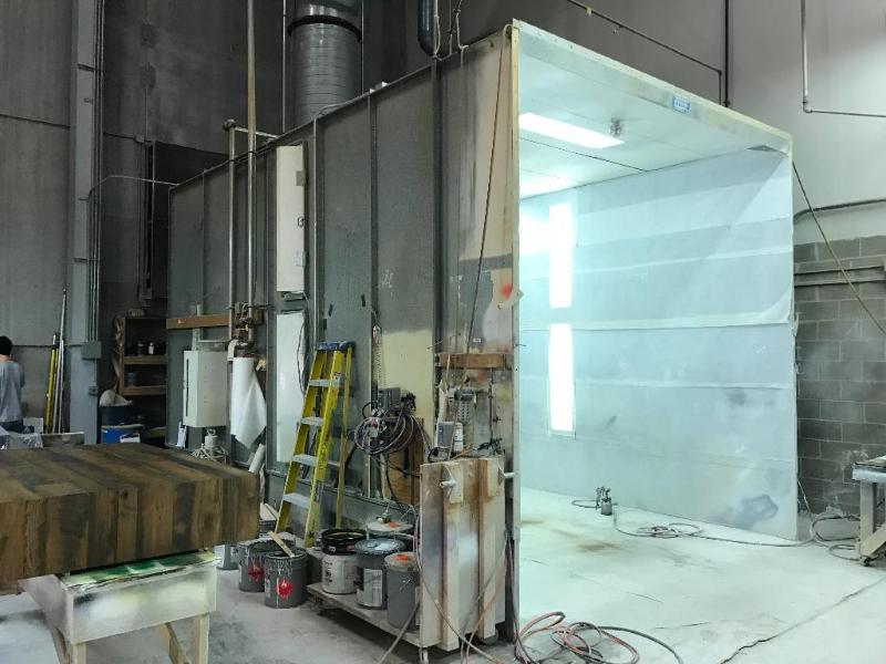 lot 174 image: Binks Paint Booth 15 Deep x 119 Wide x 12...