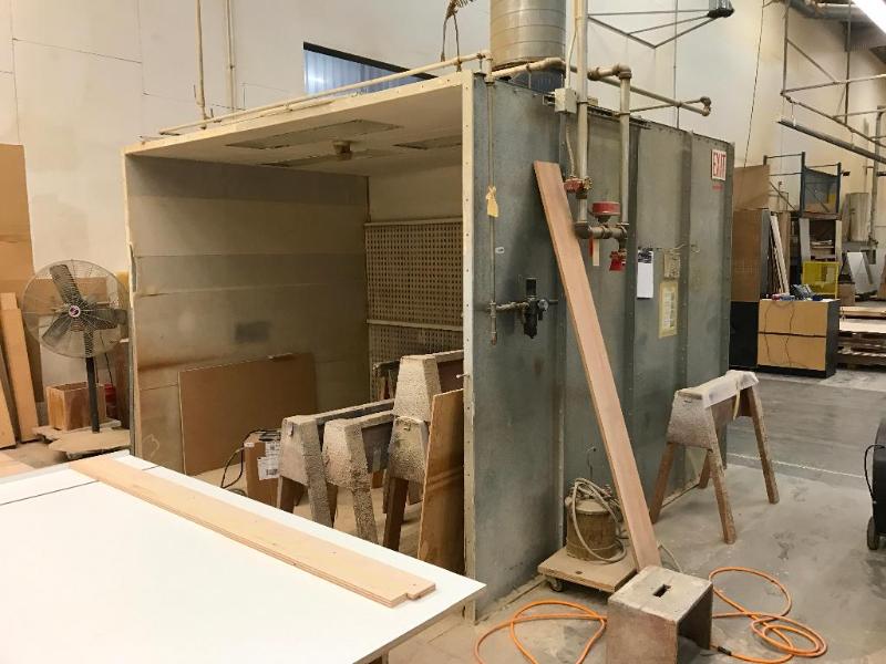 lot 175 image: Binks Paint Booth 150 Deep x 10 Wide x 94 ...