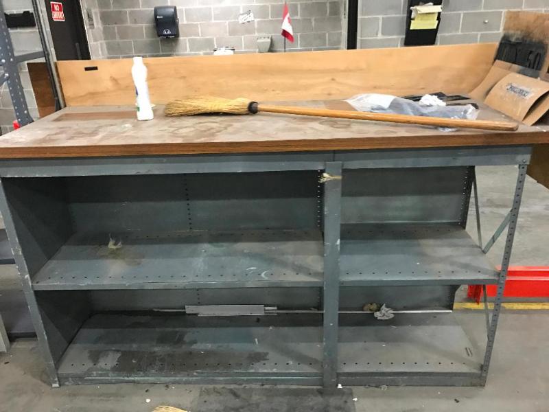lot 191 image: Metal Workbench&nbspwith Heavy Duty Top...