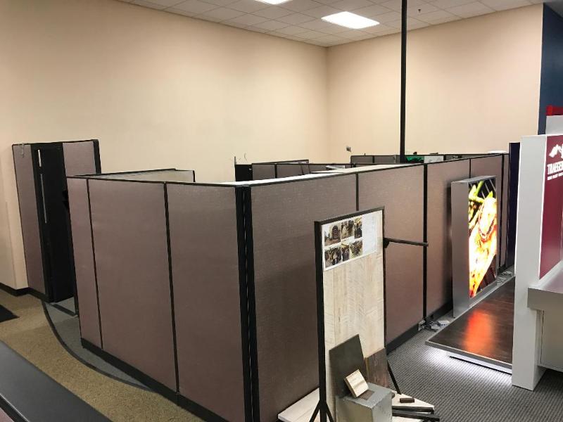 lot 29 image: (3) Office Cubicles 24 x 8 with 30-12"...