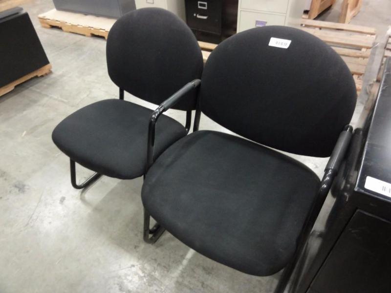 lot 74 image: (2) DS&ampD Padded Chairs.   One with a...