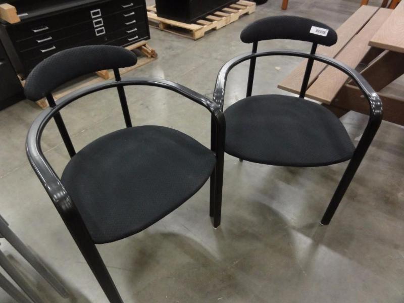 lot 77 image: (2) Matching Loewenstein Padded Chairs...