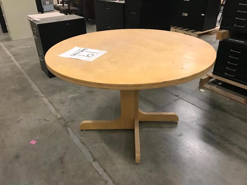 lot 8D image: Funky Plywood table. ...