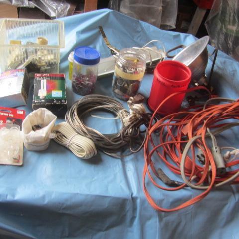 Outlets, Ext Cords, Work Light