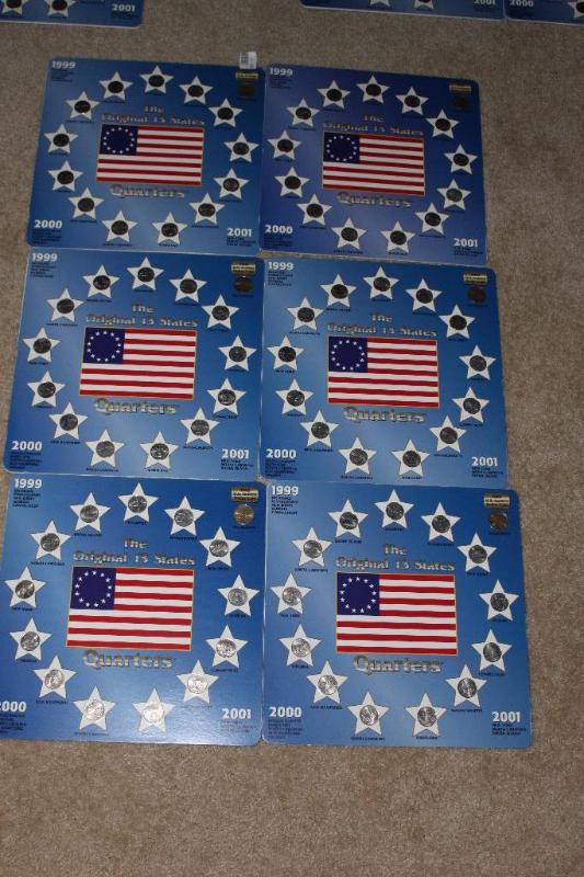 lot 102 image: 6 sets of The Original 13 States Quarters wi...